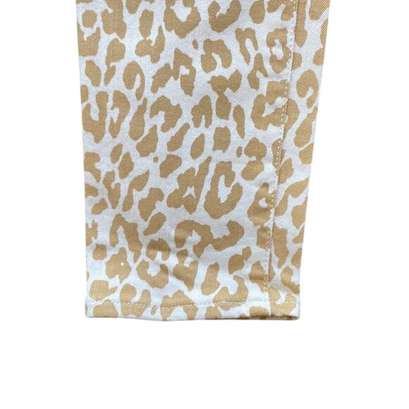 J CREW Skinny Jeans Womens Sz 28 Toothpick High Rise Tan Leopard Safari Jungle - Picture 5 of 7